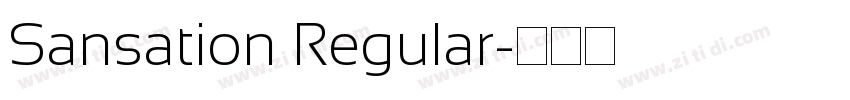 Sansation Regular字体转换